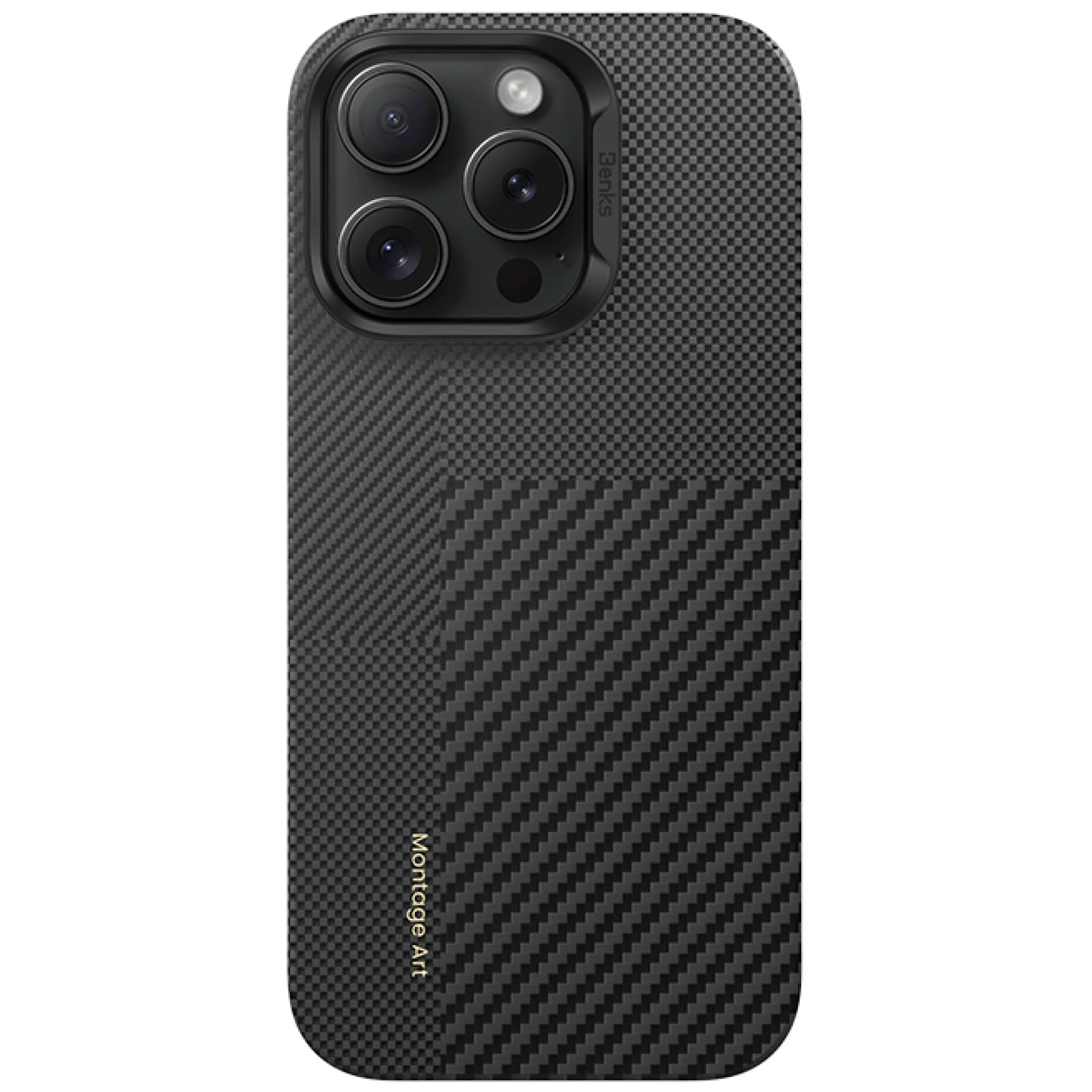 Чехол Benks Montage Armor Air Kevlar Case (600D/1500D) with MagSafe для iPhone 16 Pro Max Black