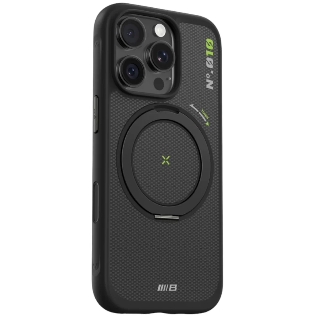 Чехол Blueo Aramid Fiber Case with Rotatable Stand для iPhone 16 Pro Black