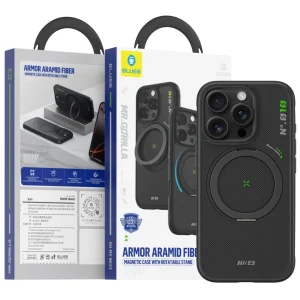 Чехол Blueo Aramid Fiber Case with Rotatable Stand для iPhone 16 Pro Black