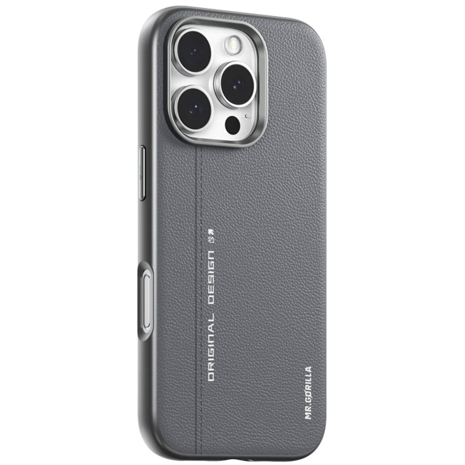 Чехол Blueo Leather Case MagSafe для iPhone 16 Pro Grey