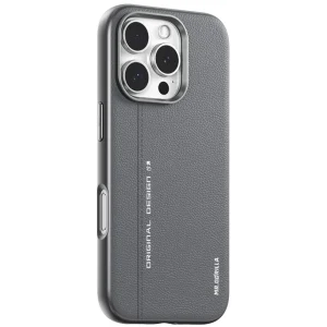 Чехол Blueo Leather Case MagSafe для iPhone 16 Pro Grey
