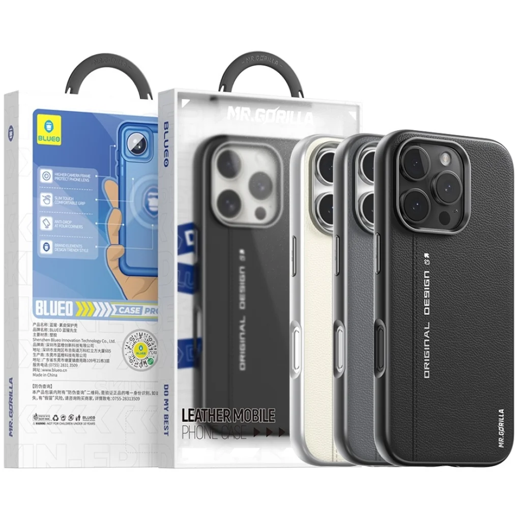 Чохол Blueo Leather Case MagSafe для iPhone 16 Pro Max Black