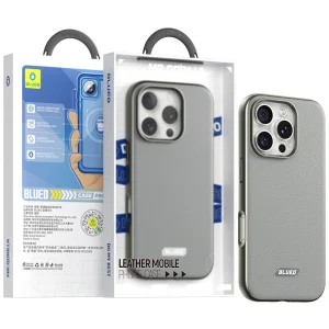 Чохол Blueo Leather Case MagSafe для iPhone 16 Pro Max Grey