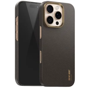 Чехол Blueo Plain Weave Air Aramid Fiber (600D) Case with MagSafe для iPhone 16 Pro Gold