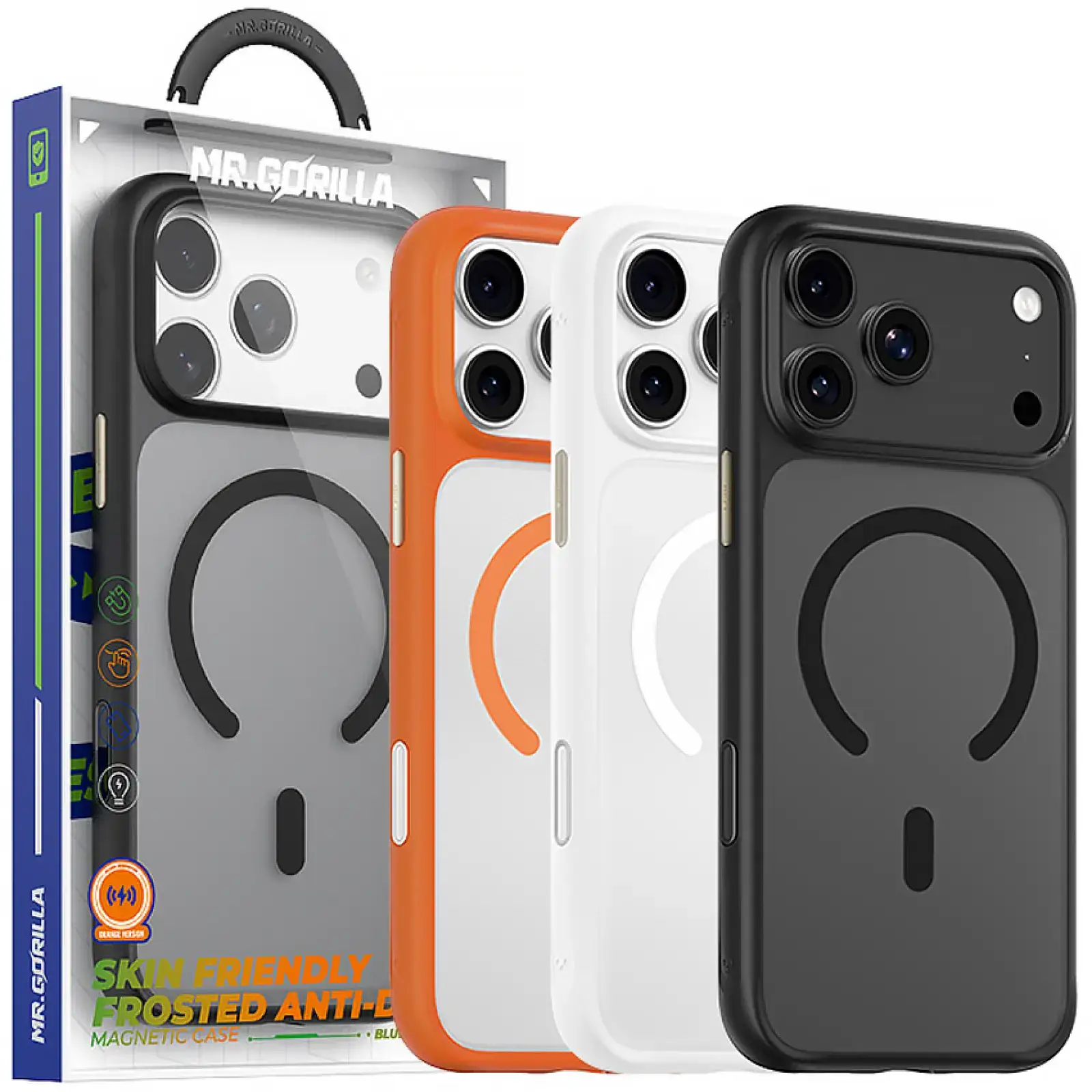 Чохол TPU+PC Blueo Skin Friendly Frosted with MagSafe для Apple iPhone 17 Pro Black