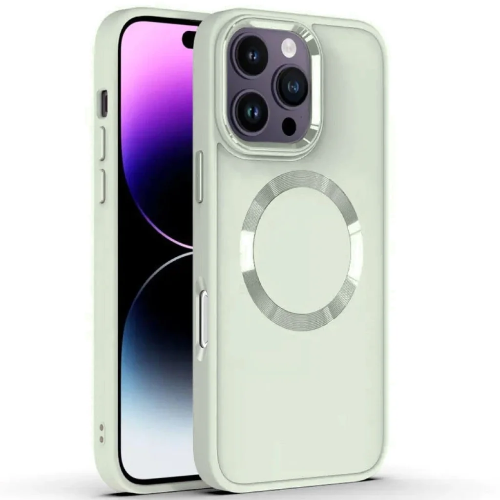 Чохол Bonbon Metal Style with MagSafe для Apple iPhone 16 Pro Max White