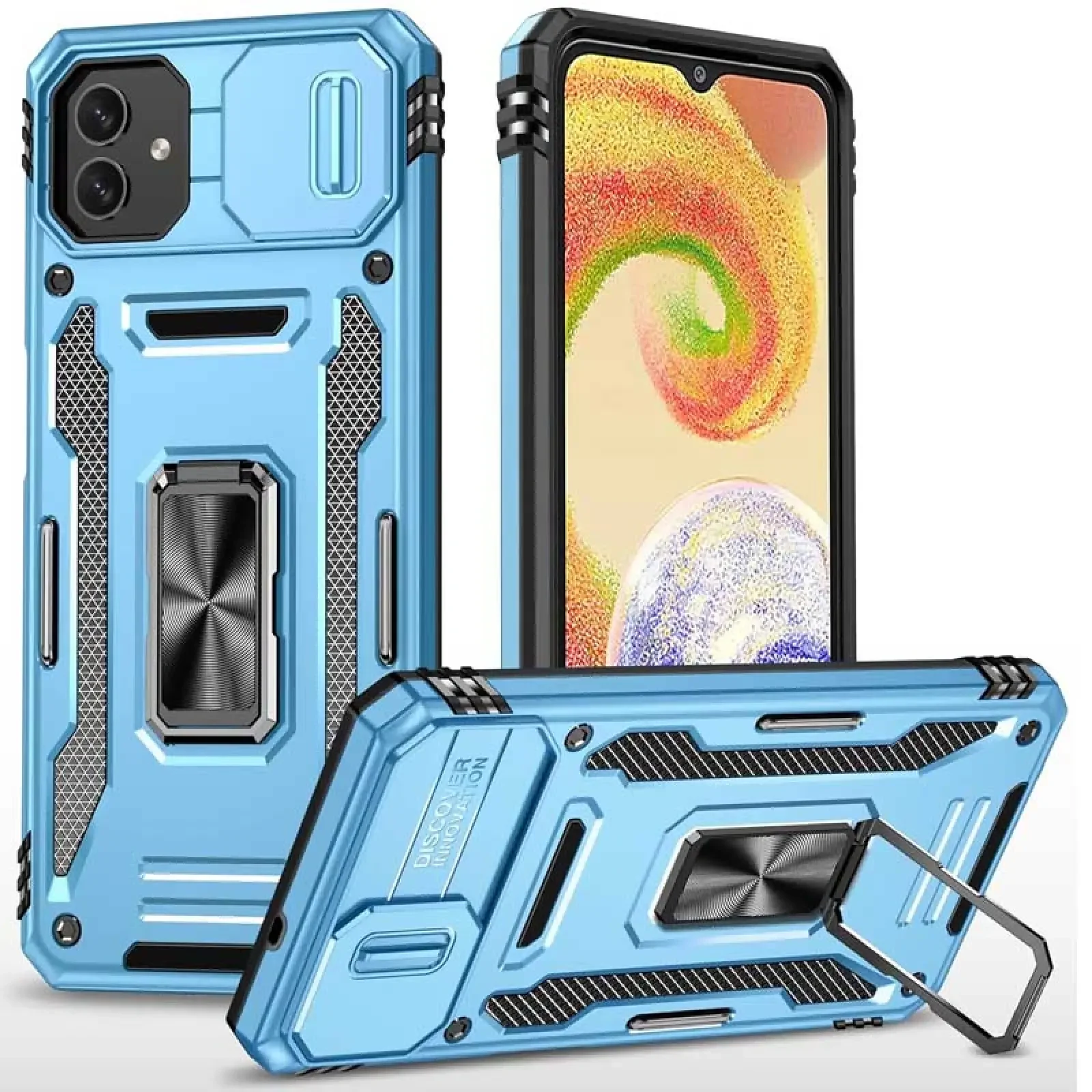 Чохол Camshield Army Ring для Samsung Galaxy A07 Light Blue