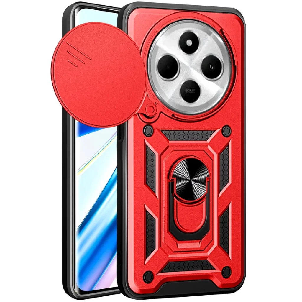 Чехол Camshield Serge Ring для Xiaomi Redmi 14C, Redmi A4 5G, Poco C75 Red