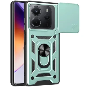 Колір: Зелений - Чохол Camshield Serge Ring для Xiaomi Redmi Note 14 4G Green