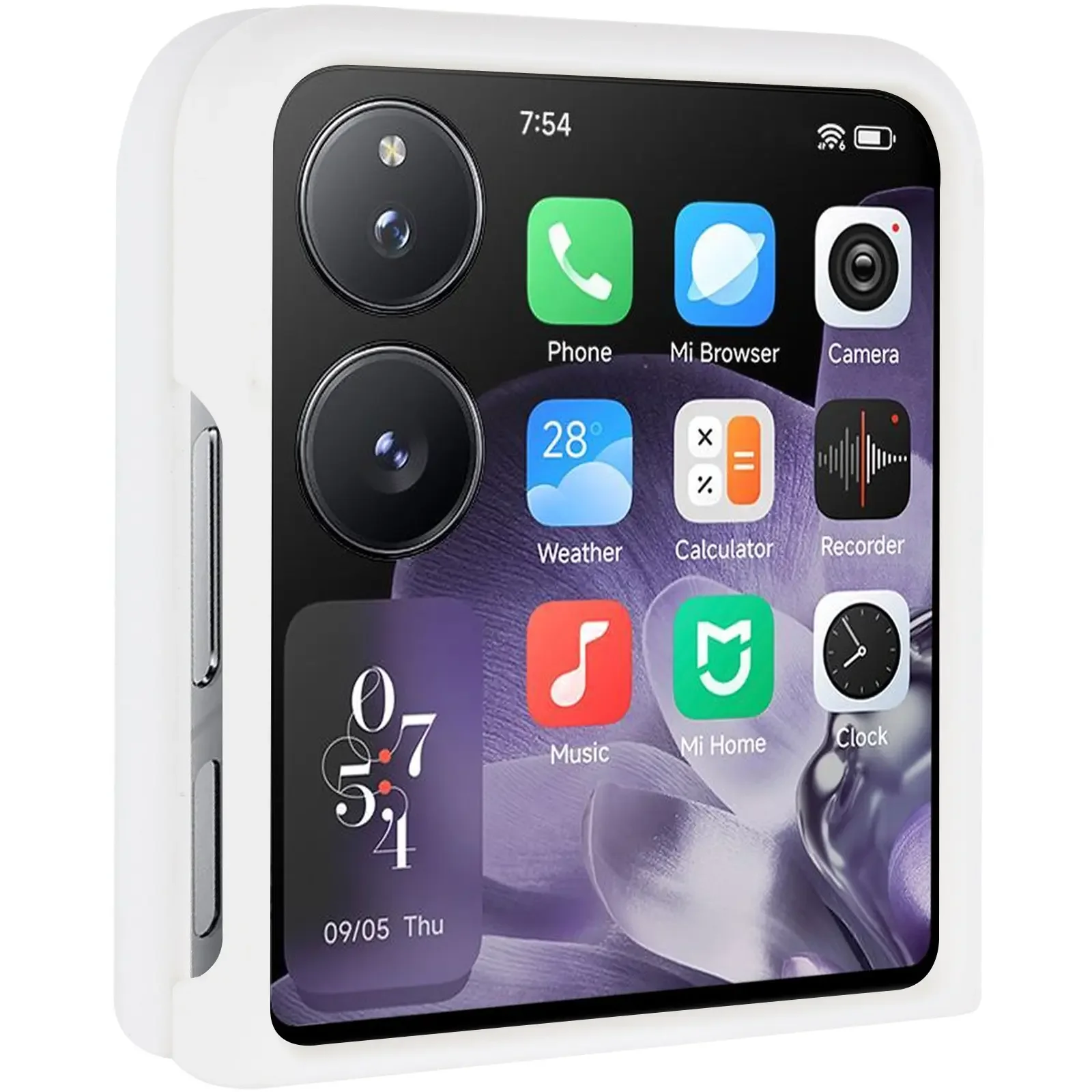 Чохол Foldables Silicone Cover Lakshmi (AAA) для Xiaomi Mix Flip 2 White