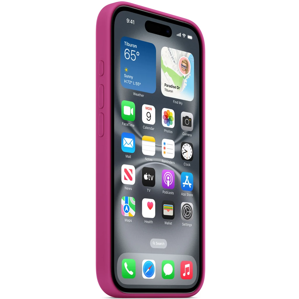 Чехол Apple iPhone 16 Plus Silicone Case with MagSafe Fuchsia (HQCo)