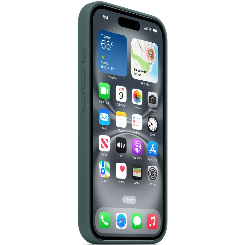 Чехол Apple iPhone 16 Plus Silicone Case with MagSafe Lake Green (HQCo)
