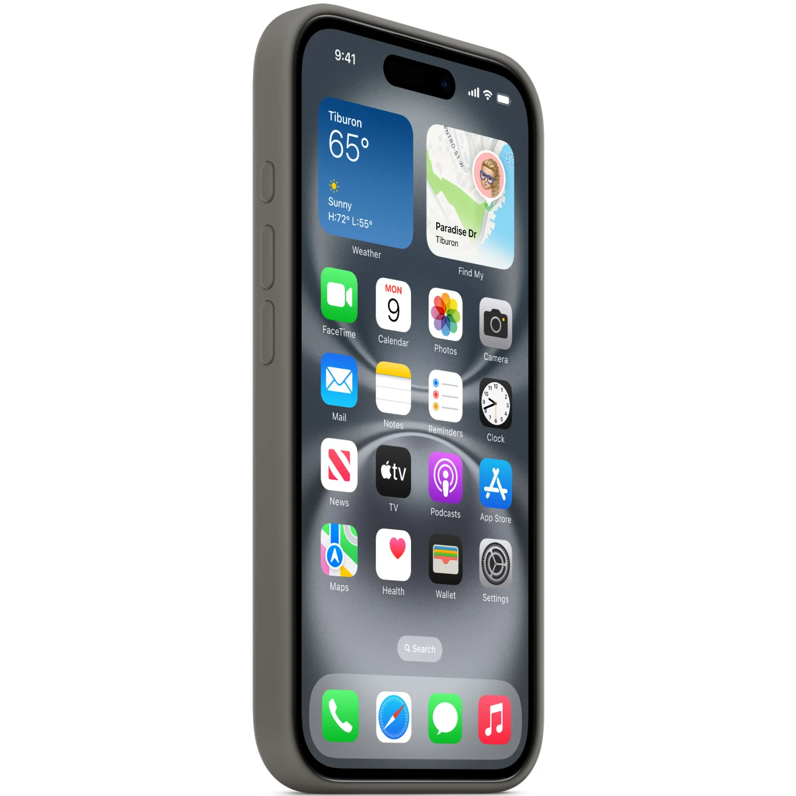 Чохол Apple iPhone 16 Silicone Case with MagSafe Stone Gray (MYY33)