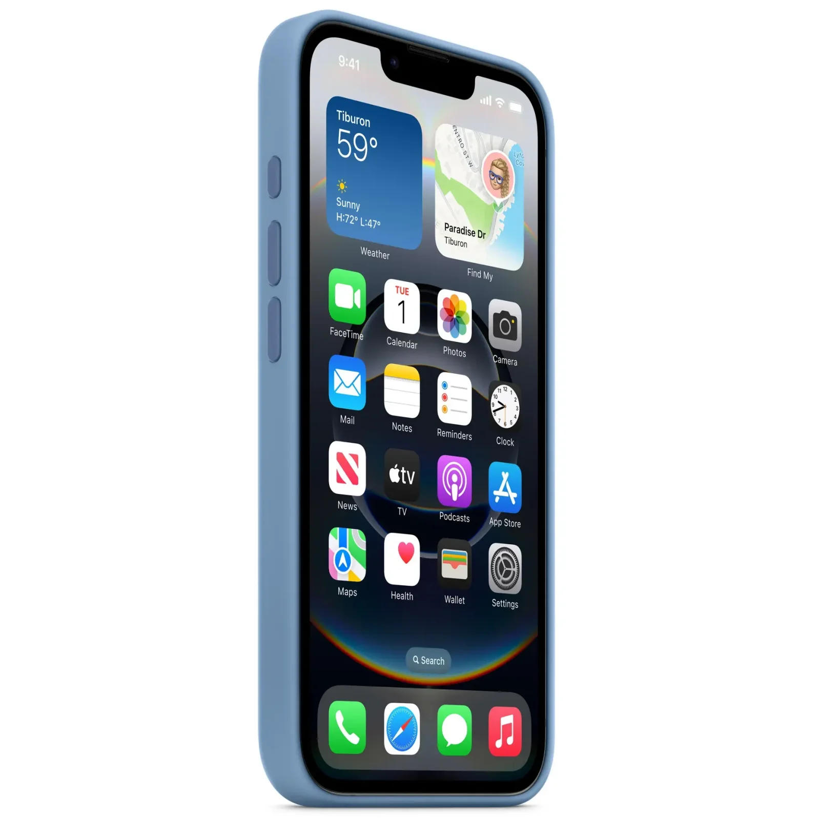 Чехол Apple iPhone 16e Silicone Case Winter Blue (MD3Q4)