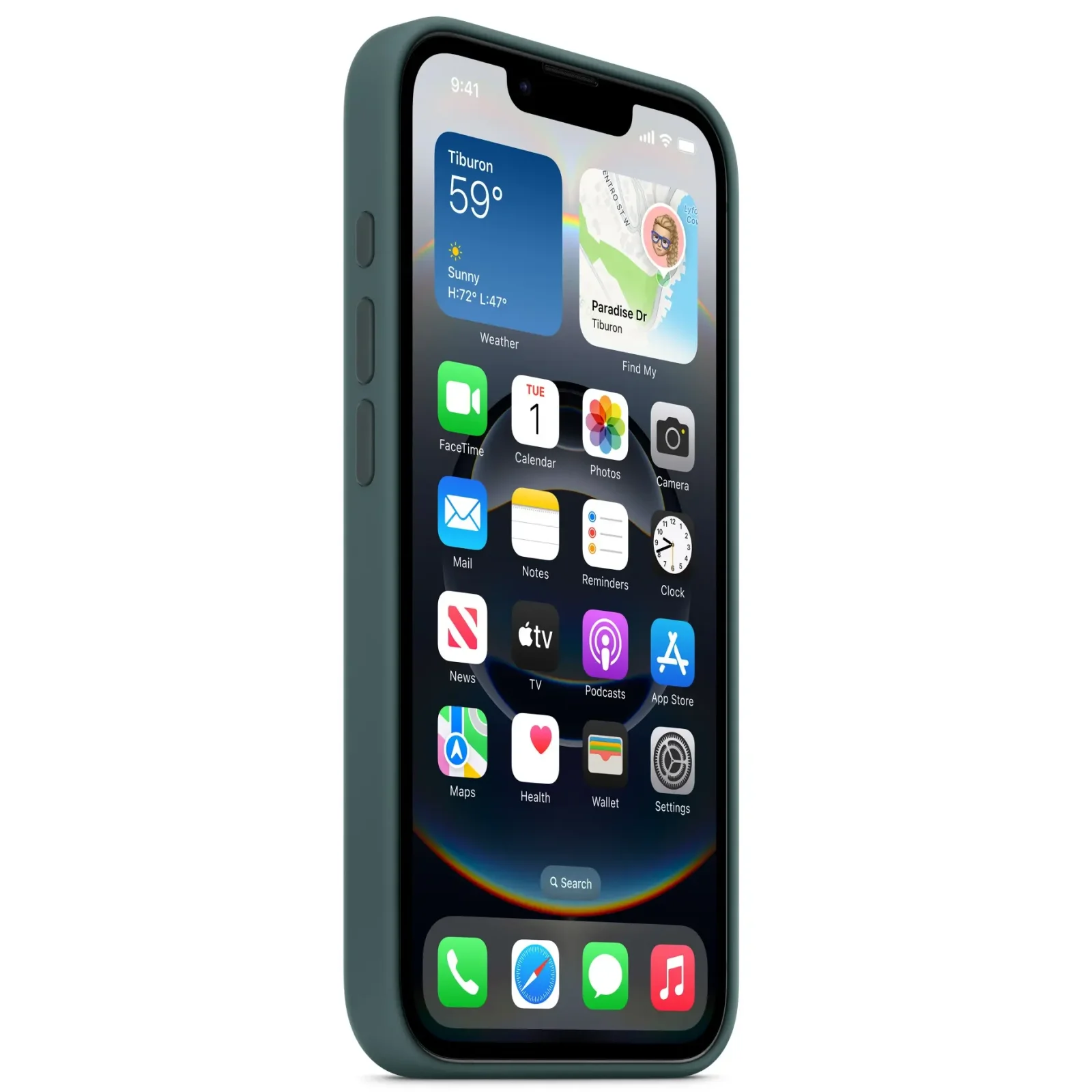 Чехол Apple iPhone 16e Silicone Case Lake Green (MD3X4)