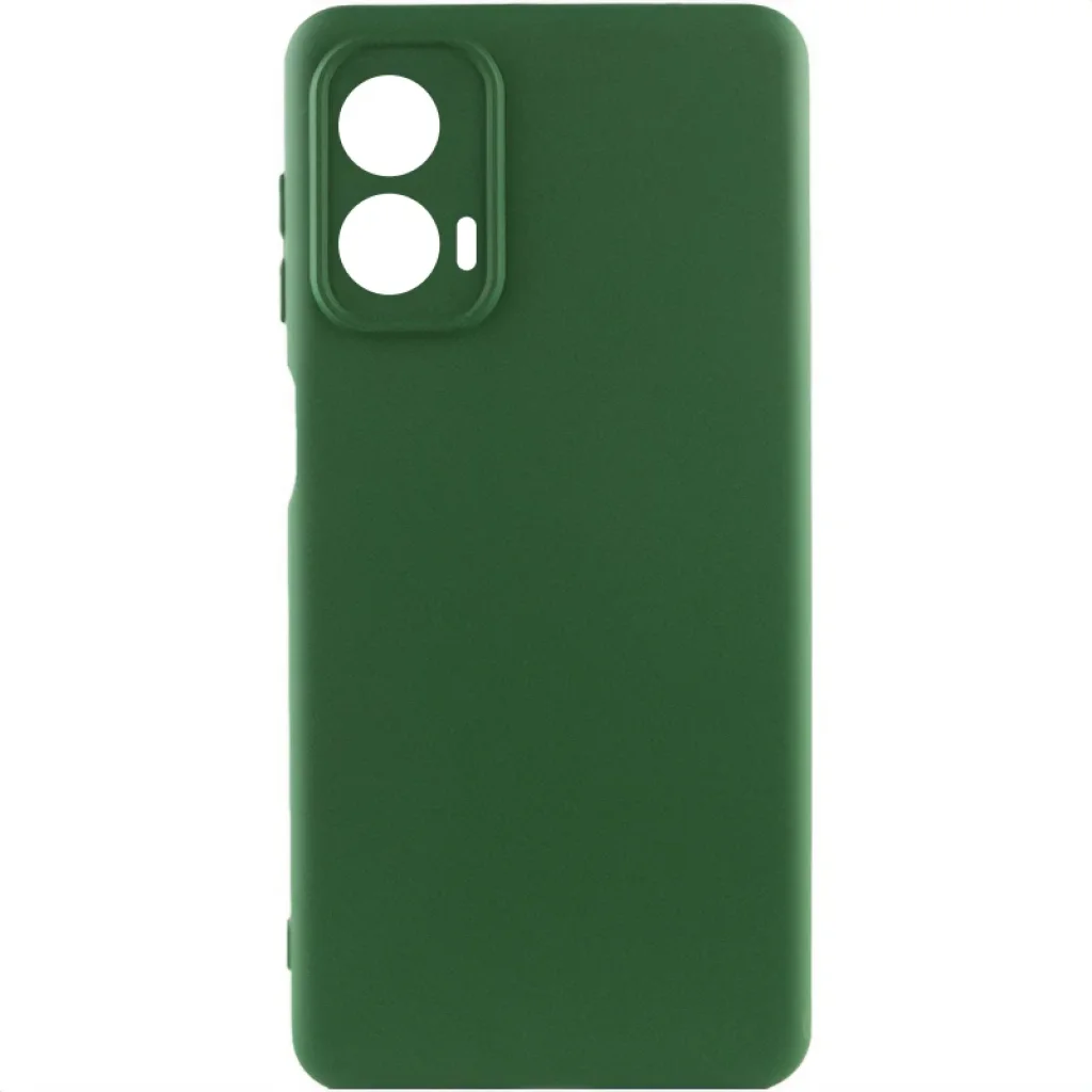Чехол Silicone Cover Lakshmi Full Camera (AA) для Motorola Moto G24 Dark Green