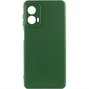 Колір: Зелений - Чохол Silicone Cover Lakshmi Full Camera (AA) для Motorola Moto G24 Dark Green