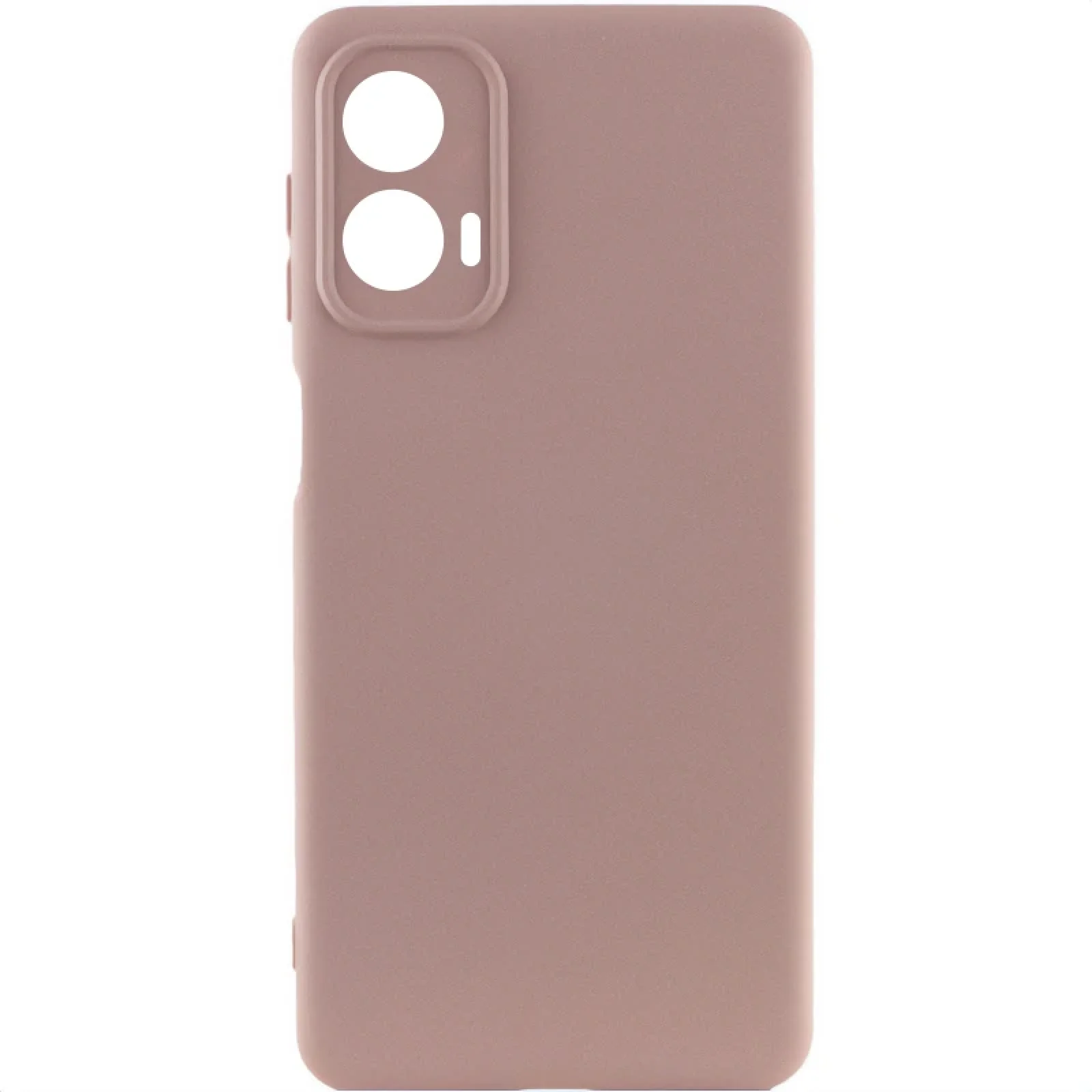 Чохол Silicone Cover Lakshmi Full Camera (AA) для Motorola Moto G24 Pink Sand