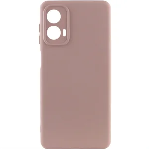 Чохол Silicone Cover Lakshmi Full Camera (AA) для Motorola Moto G24 Pink Sand