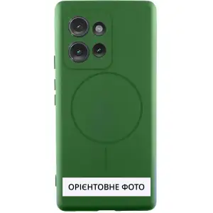Чехол Silicone Cover Lakshmi Full Camera (AA) with MagFit для Motorola Edge 50 Fusion Dark Green