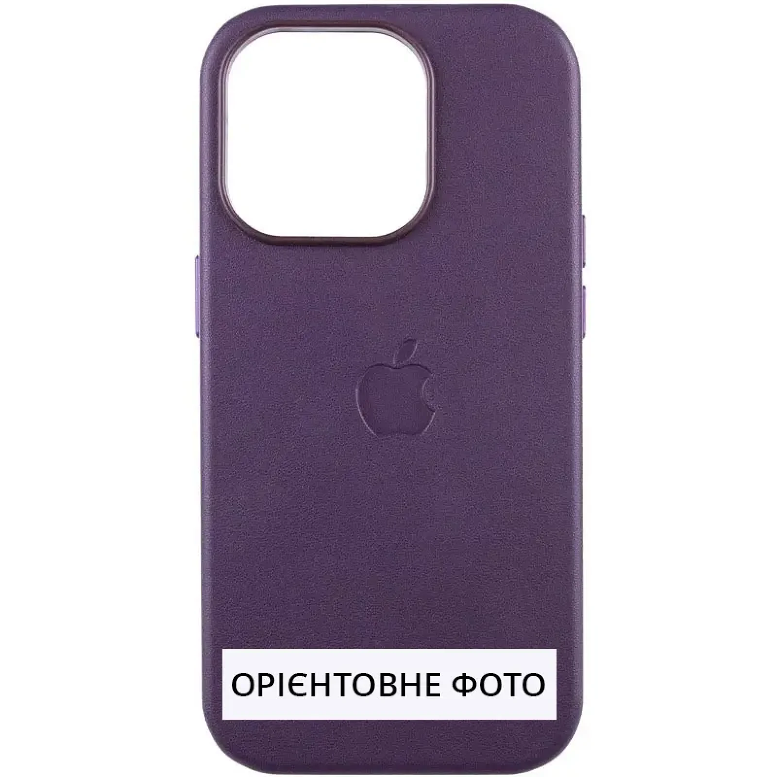Чехол Leather Case (AAA) with MagSafe and Animation для Apple iPhone 16 Dark Purple