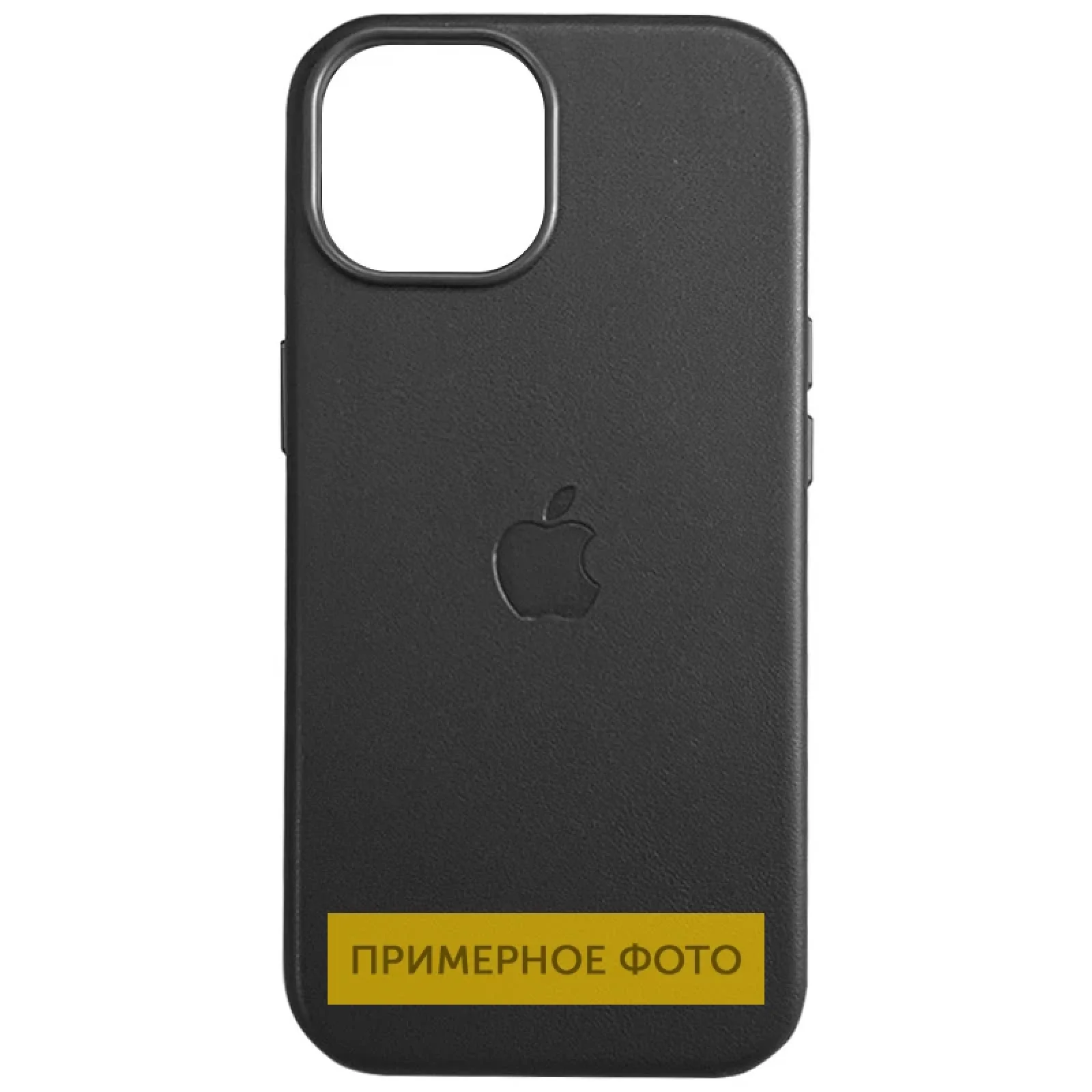 Чехол Leather Case (AAA) with MagSafe для Apple iPhone 16e Black