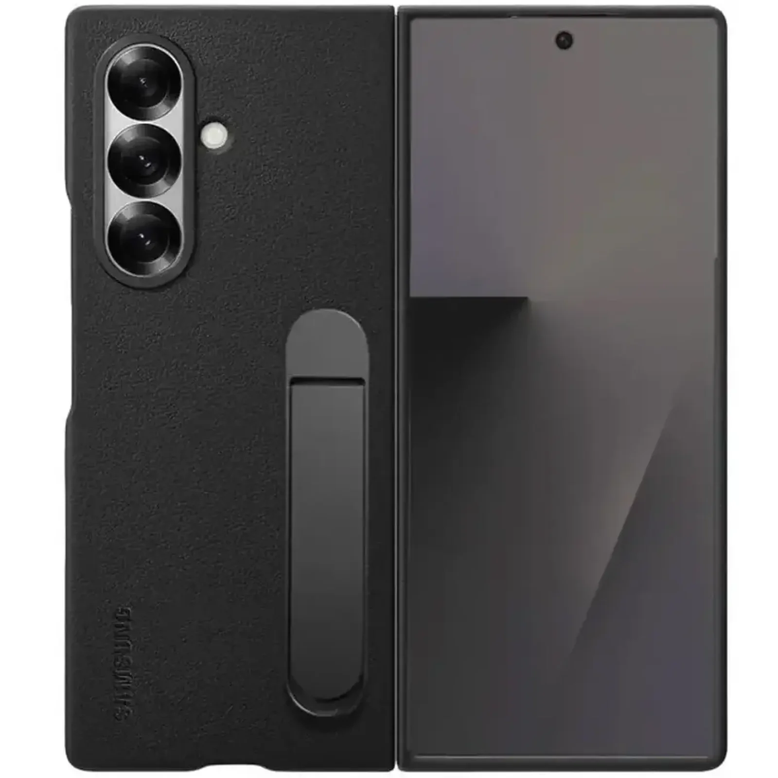 Чохол Leather Case (AAA) with Stand для Samsung Galaxy Fold7 Black