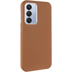 Цвет: Коричневый - Чехол Leather Case Metal Buttons для Samsung Galaxy A35 Brown