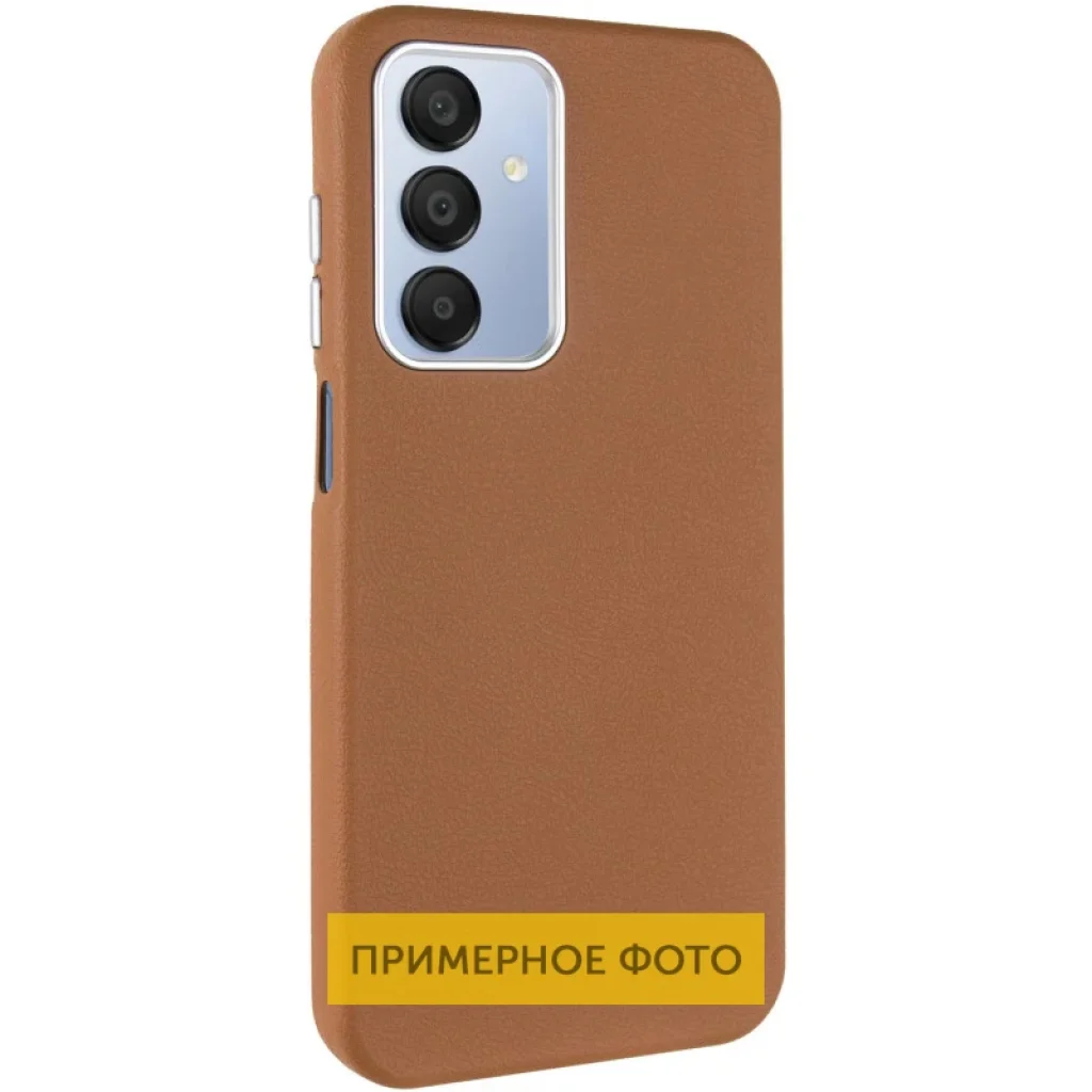Чехол Leather Case Metal Buttons для Samsung Galaxy S24 Ultra Brown