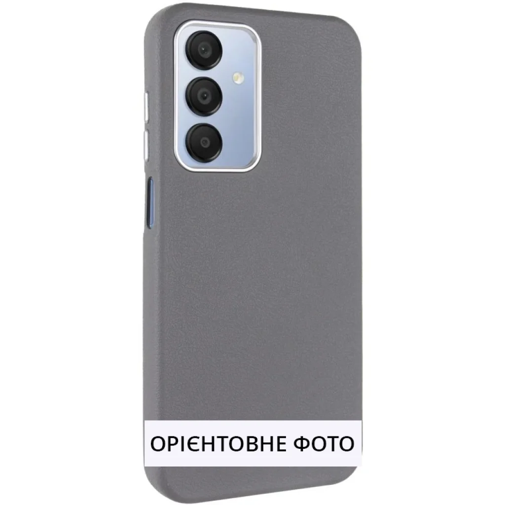 Чохол Leather Case Metal Buttons для Samsung Galaxy S25 Ultra Titanium Gray