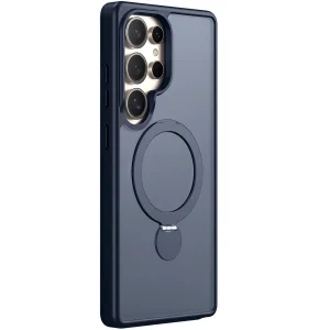 Чохол TPU+PC MagSafe Colorful HQ Ring для Samsung Galaxy S25 Ultra Dark Blue