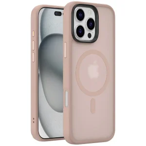 Чохол Metal Buttons with MagSafe Colorful для Apple iPhone 16 Pro Max Gold
