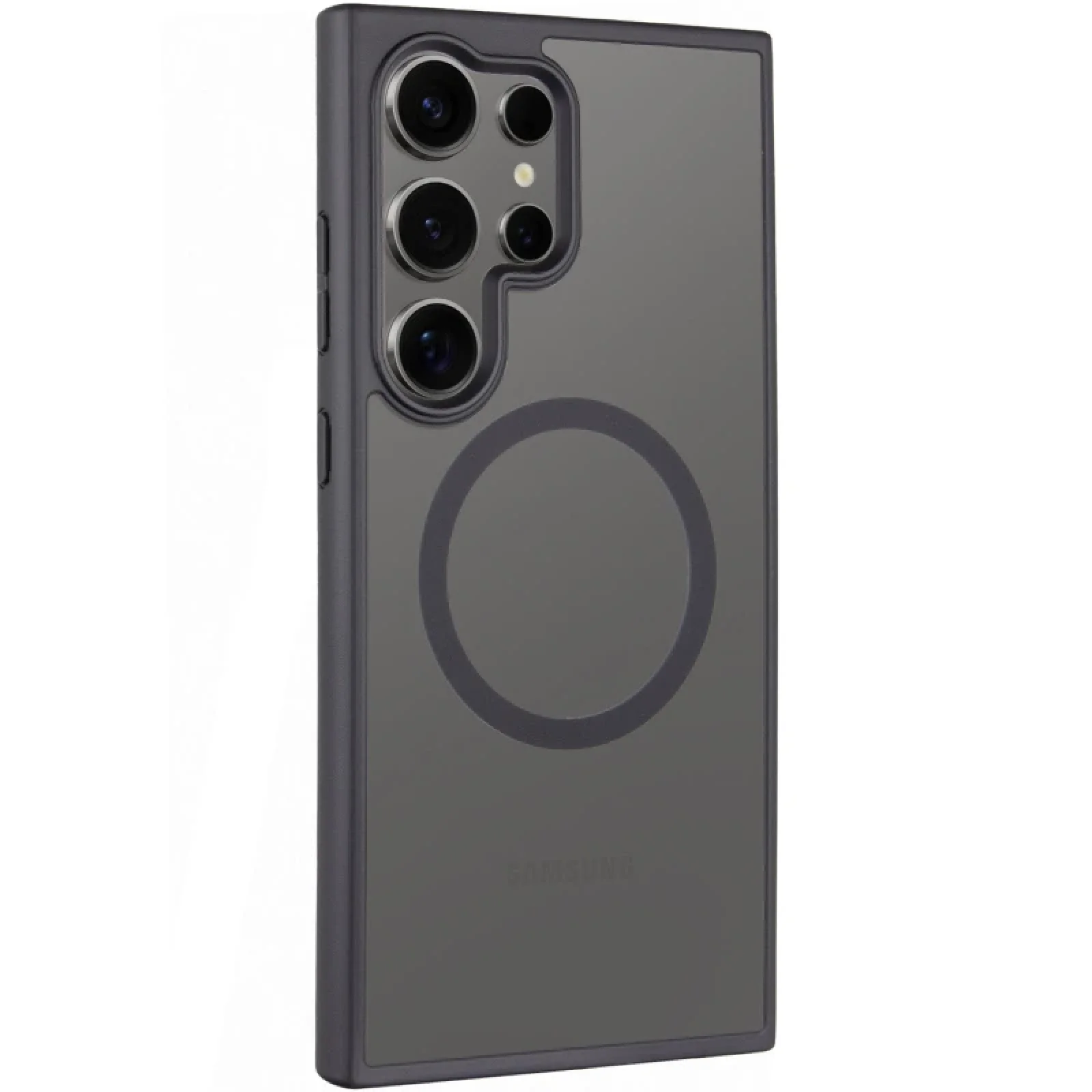 Чохол TPU+PC Metal Buttons with MagSafe Colorful для Samsung Galaxy S25 Ultra Black