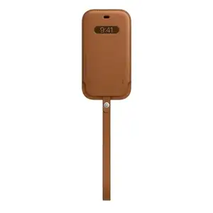 Чохол Apple iPhone 12, iPhone 12 Pro Leather Sleeve with MagSafe Saddle Brown (MHYC3)