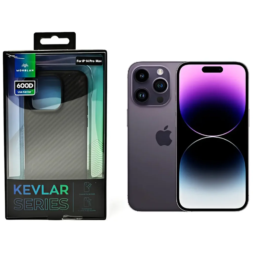 Чехол Monblan Kevlar Magnetic Series для iPhone 14 Pro Max Black-Grey (MKM14PM)