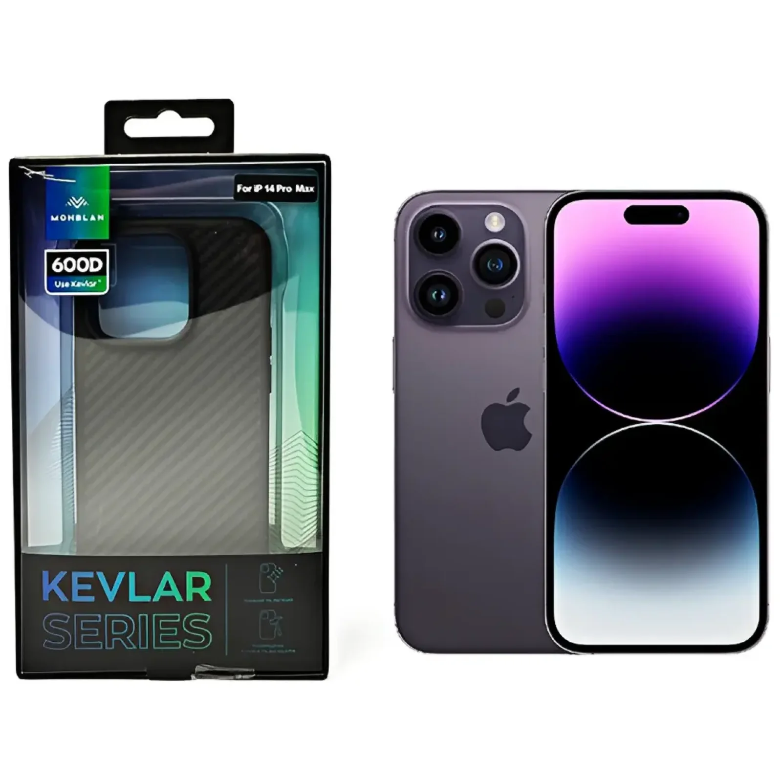 Чехол Monblan Kevlar Magnetic Series для iPhone 14 Pro Max Black-Grey (MKM14PM)