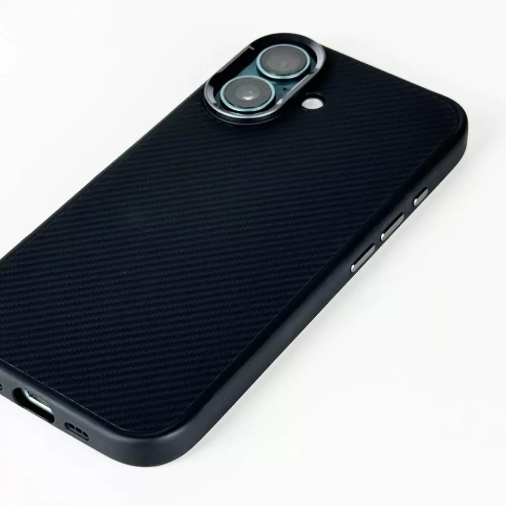 Чохол Monblan Kevlar Magnetic Series для iPhone 16 Black-Grey (MKM16)