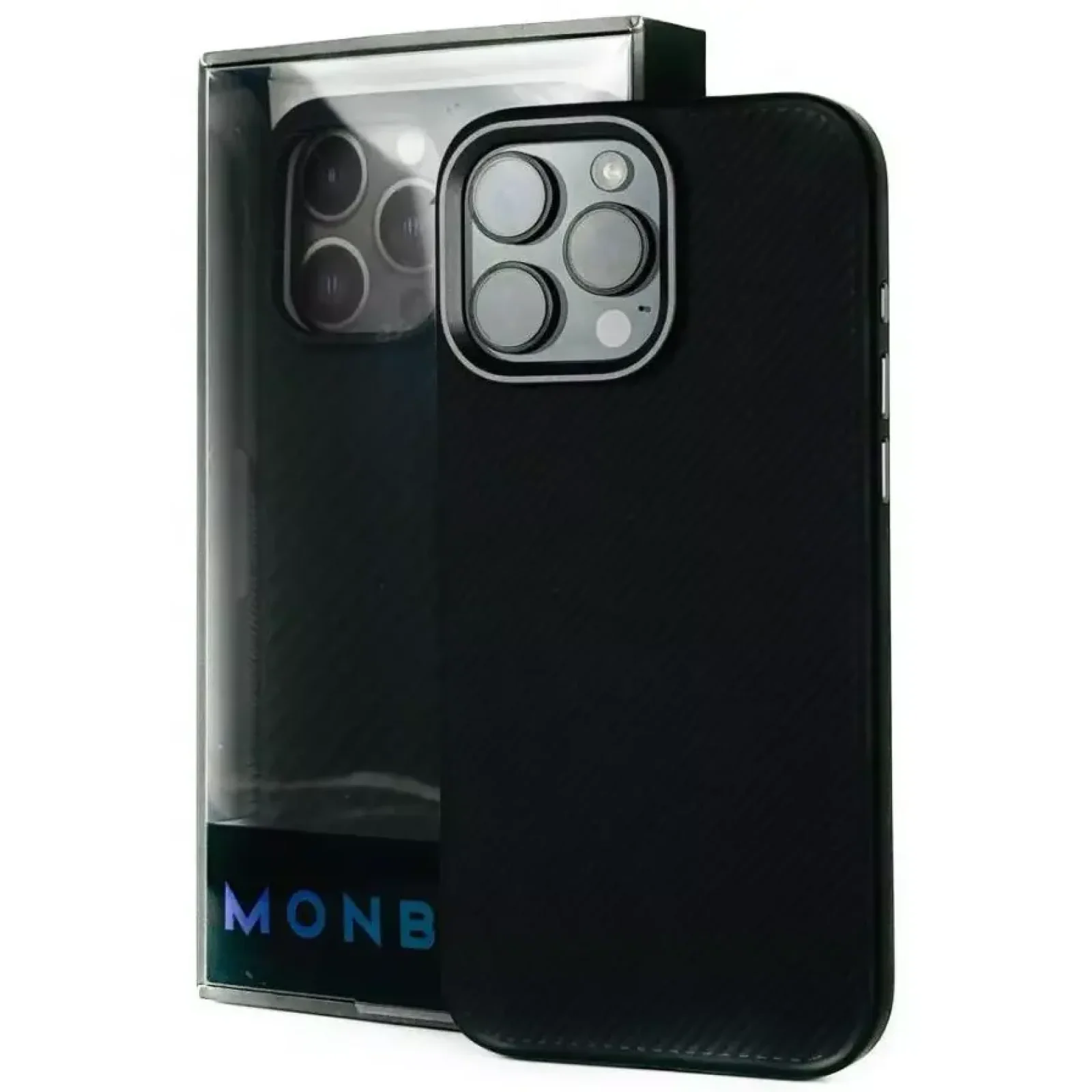 Чехол Monblan Kevlar Magnetic Series для iPhone 16 Pro Max Black-Grey (MKM16PM)
