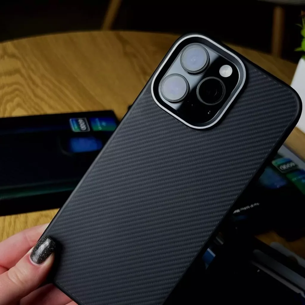 Чохол Monblan Kevlar Magnetic Series для iPhone 16 Pro Max Black-Grey (MKM16PM)