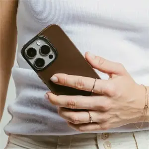 Чехол Nomad Magnetic Horween Leather Back Case Rustic Brown для Apple iPhone 16 Pro (NM01362685)