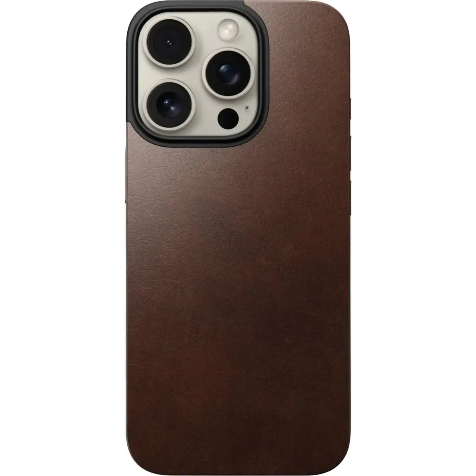 Чехол Nomad Magnetic Horween Leather Back Case Rustic Brown для Apple iPhone 16 Pro (NM01362685)