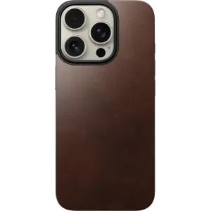 Чехол Nomad Magnetic Horween Leather Back Case Rustic Brown для Apple iPhone 16 Pro (NM01362685)