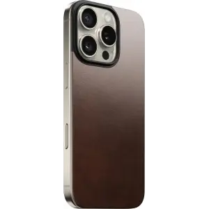 Чехол Nomad Magnetic Horween Leather Back Case Rustic Brown для Apple iPhone 16 Pro (NM01362685)