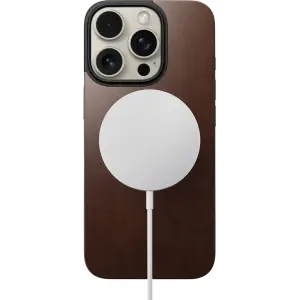 Чехол Nomad Magnetic Horween Leather Back Case Rustic Brown для Apple iPhone 16 Pro (NM01362685)