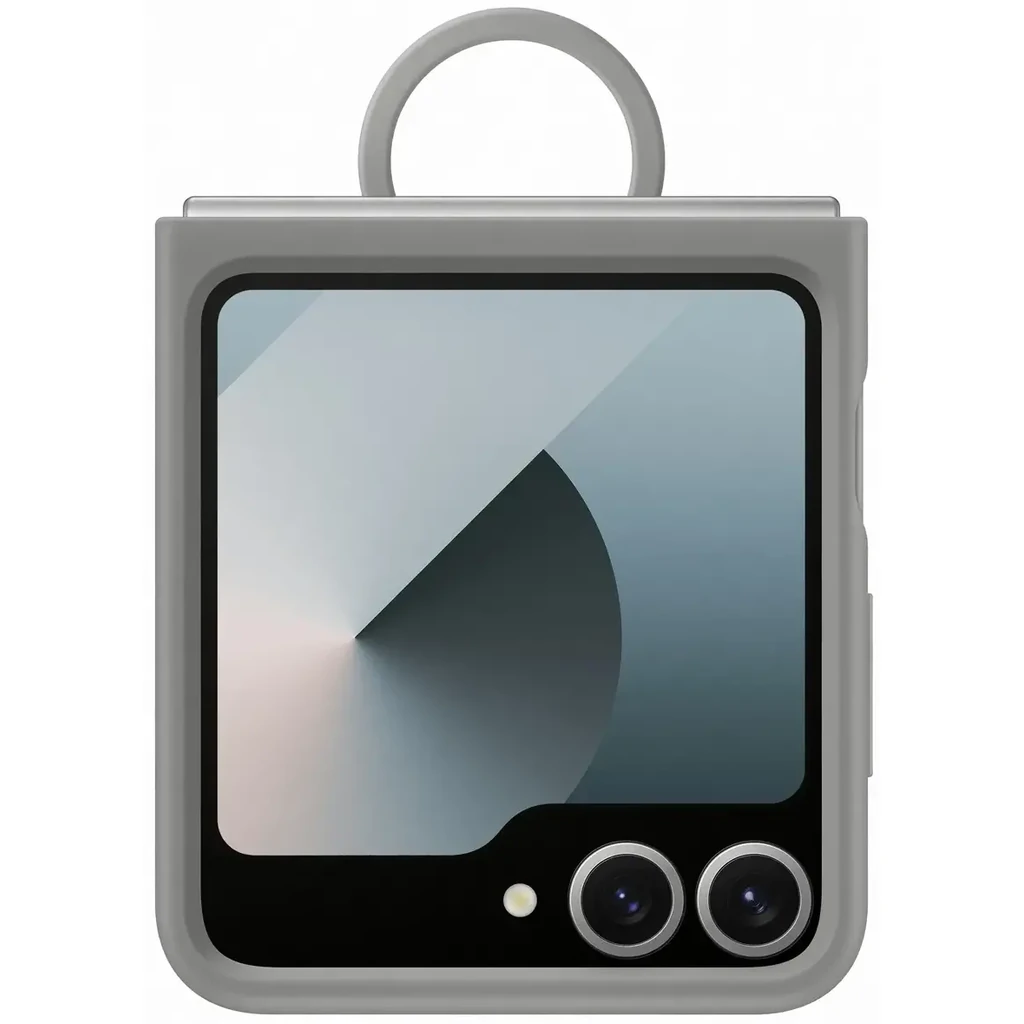 Чехол Samsung Silicone Cover with Ring Gray для Samsung Galaxy Flip6 (EF-PF741TJEGUA)