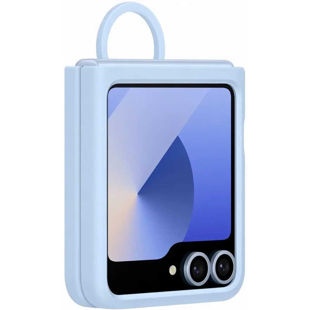 Чохол Samsung Silicone Cover with Ring Blue для Samsung Galaxy Flip6 (EF-PF741TLEGUA)