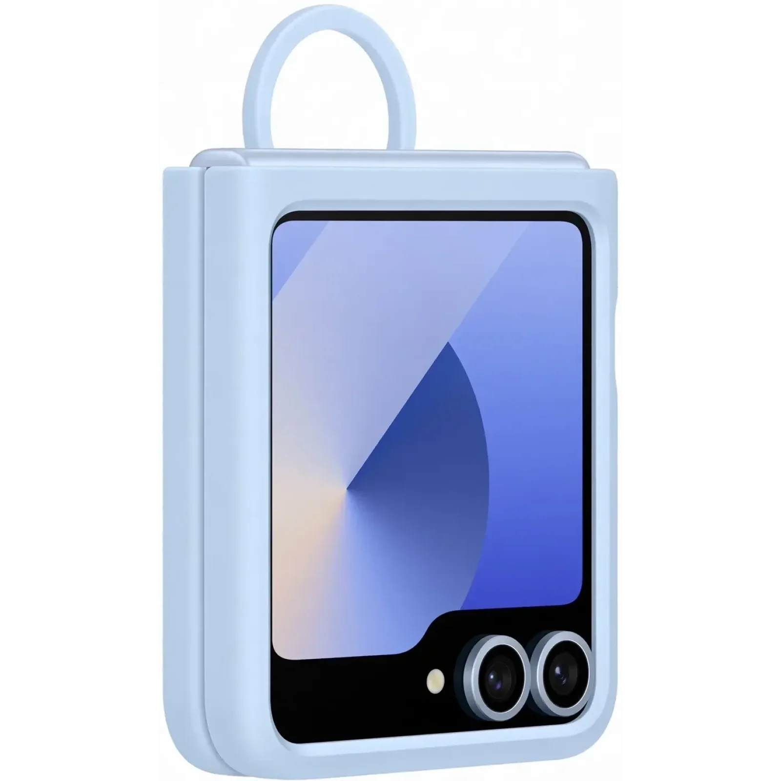 Чехол Samsung Silicone Cover with Ring Blue для Samsung Galaxy Flip6 (EF-PF741TLEGUA)