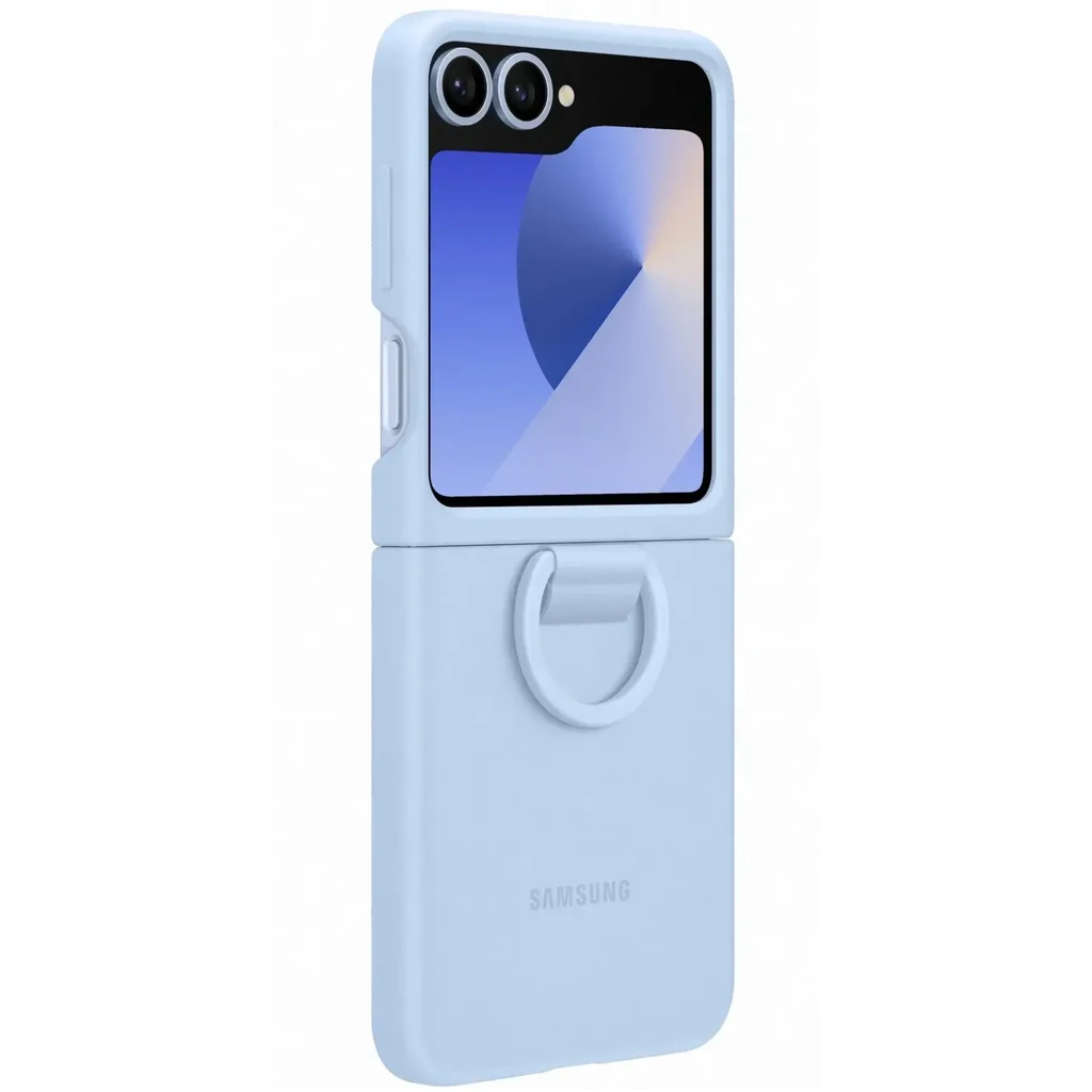 Чохол Samsung Silicone Cover with Ring Blue для Samsung Galaxy Flip6 (EF-PF741TLEGUA)