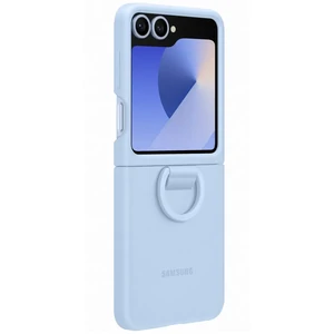 Цвет: Голубой - Чехол Samsung Silicone Cover with Ring Blue для Samsung Galaxy Flip6 (EF-PF741TLEGUA)