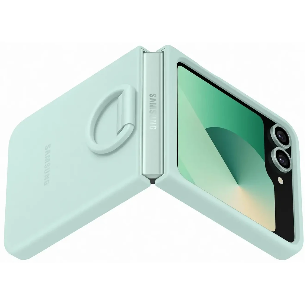 Чохол Samsung Silicone Cover with Ring Mint для Samsung Galaxy Flip6 (EF-PF741TMEGUA)